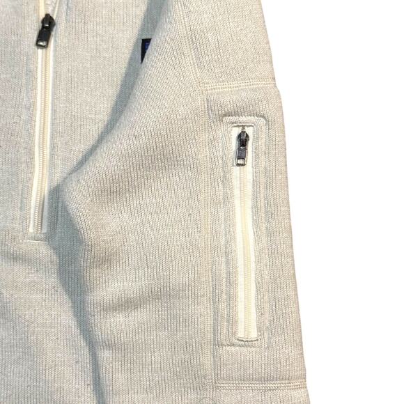 Patagonia Better Sweater 1/4-Zip Fleece Pullover Jacket Pocket Cream Size Small - Picture 4 of 10